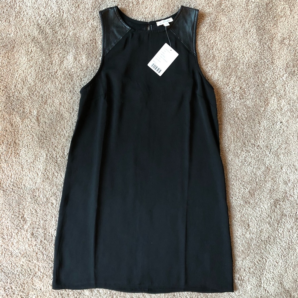 Black Silence & Noise Dress with Faux Leather
